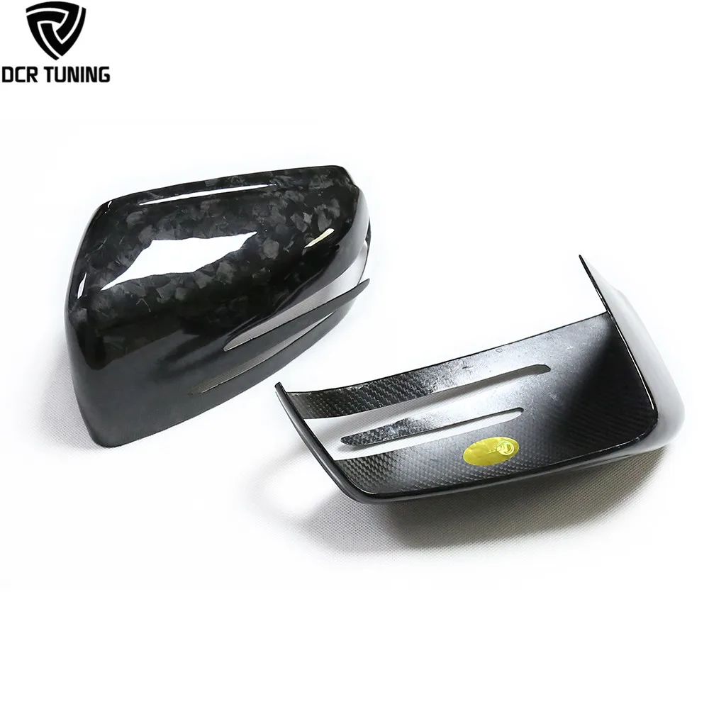 Forged Carbon Mirror Covers For Mercedes-Benz W204/W212/W218 /W207/X204/W176 Dry Carbon Fiber Wing Mirror Casing Add on type
