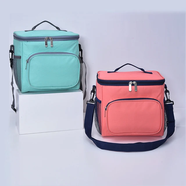 Hot Sale Classic Style Portable Thermal Outdoor  600D Polyester High Quality Lunch Box Insulated Lunch Bag Cooler Tote Bags