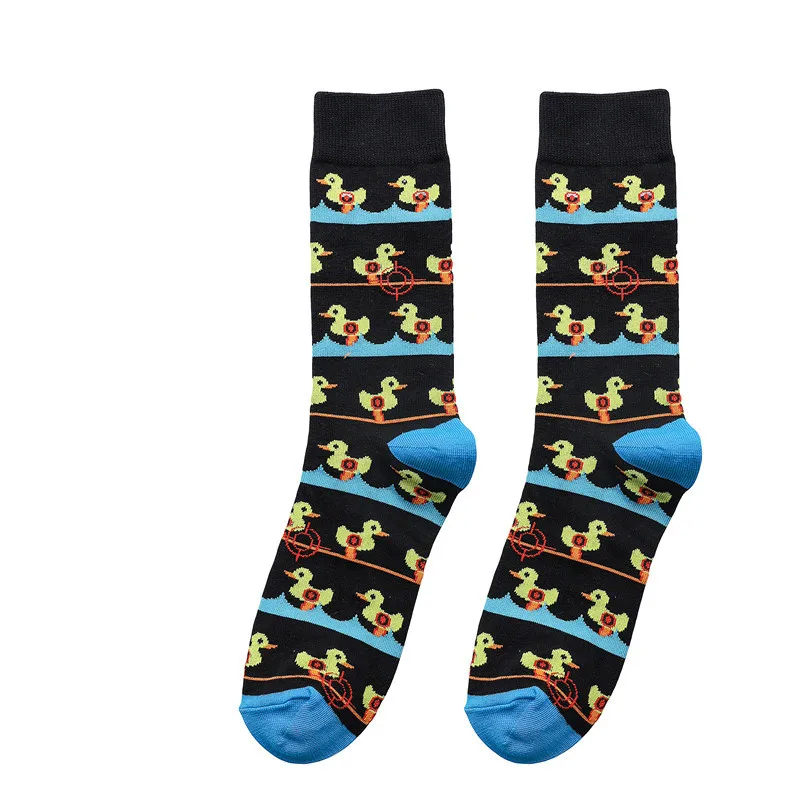 Fashion Cotton Colorful Socks Animals Dog Duck Car Funny Sock Festival Funny Crew Women Men Custom Anime Socks