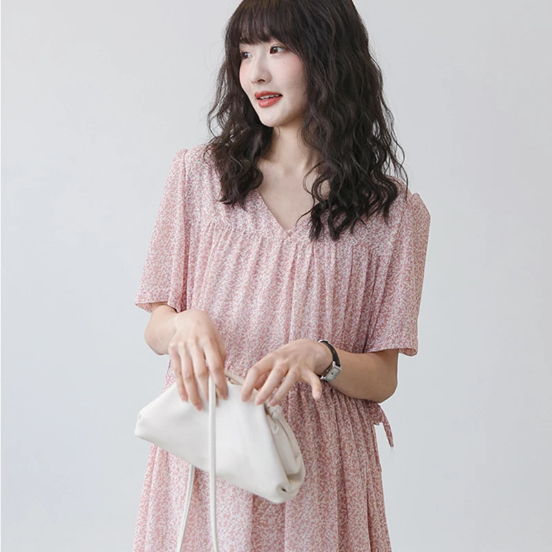 Clothing manufacture 2020 latest maternity wear Chiffon maternity dress stylish maternity dress for pregnant women