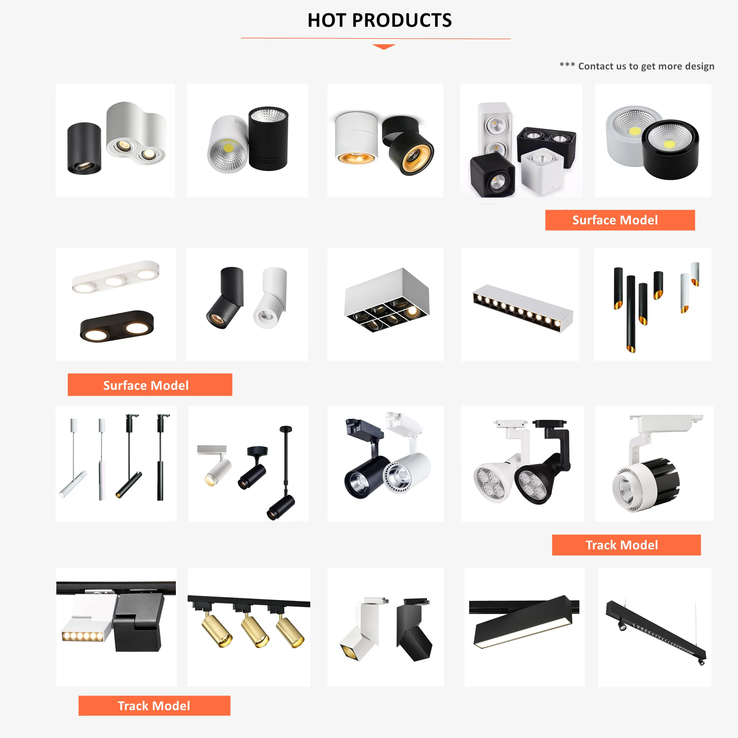 White Black Foldable Ceiling Spotlight 7W 10W 12W 15W Surface Mounted LED Downlight