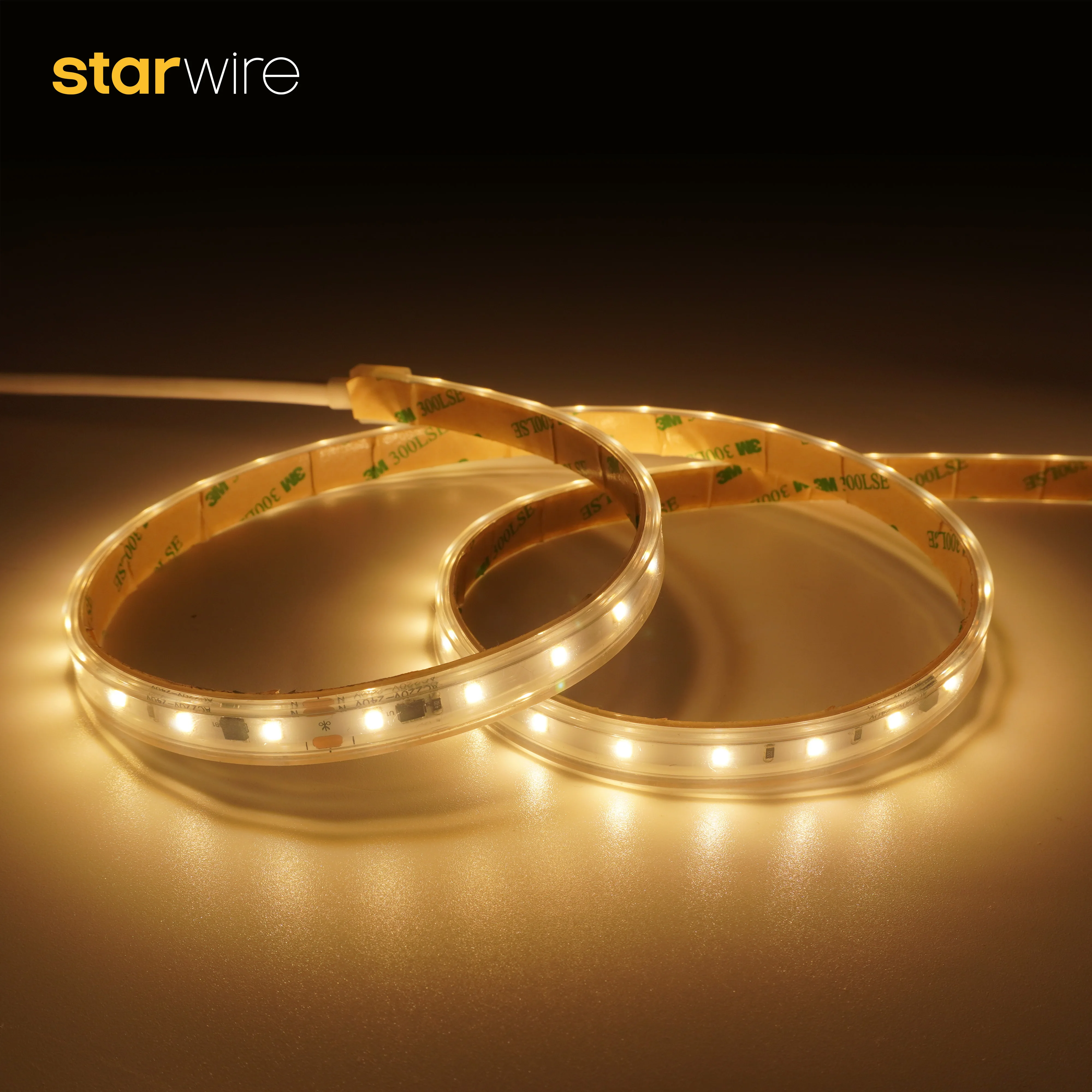 Outdoor Commercial Silicone Bendable White IP66 Waterproof led light 50m Flexible RGB 2835 Led Strips 220V 3000k 4000k