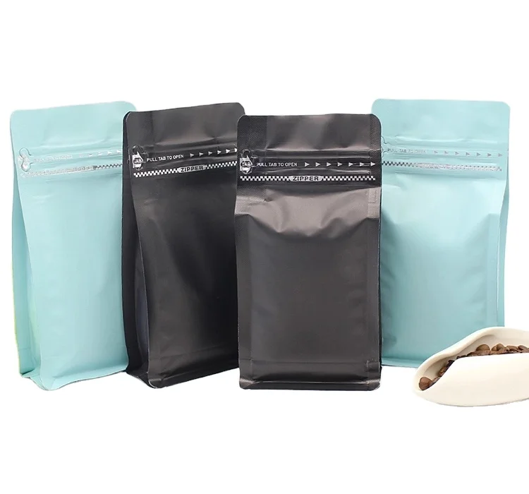 Customized printed standing plastic aluminum candy bags spice packaging bread bag