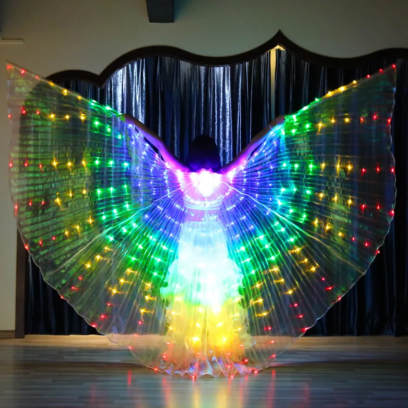 300 Leds Light UP Belly Dance Isis Wing For Ladies ,BellyQueen