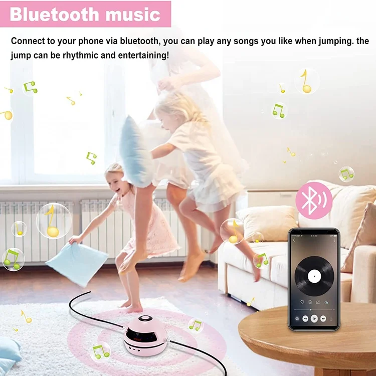 Wellshow Sport Electronic Jump Rope Machine Fitness No Rope Design Rope Skipping Machine Wireless Remote Control