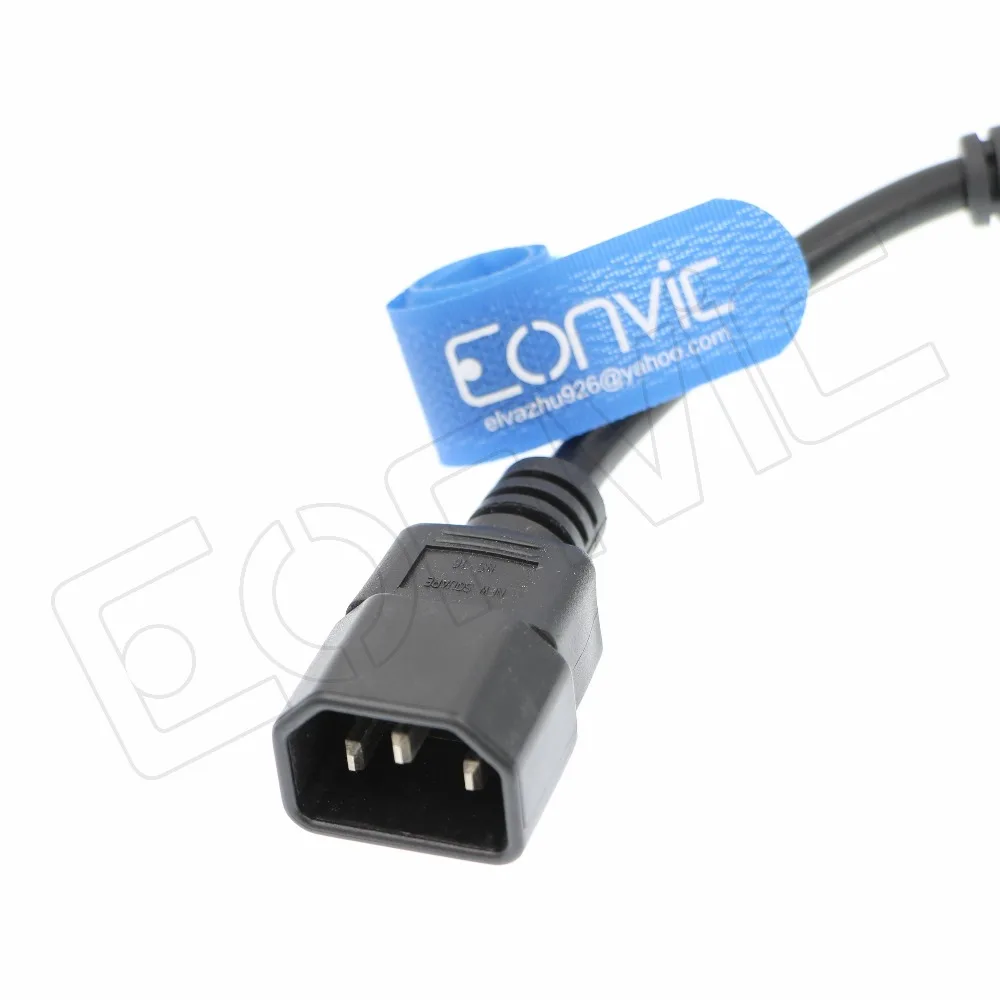 Eonvic IEC 320 C14 штекер к 3 X C13 гнездовой Y-разветвитель Кабель питания 1 фут