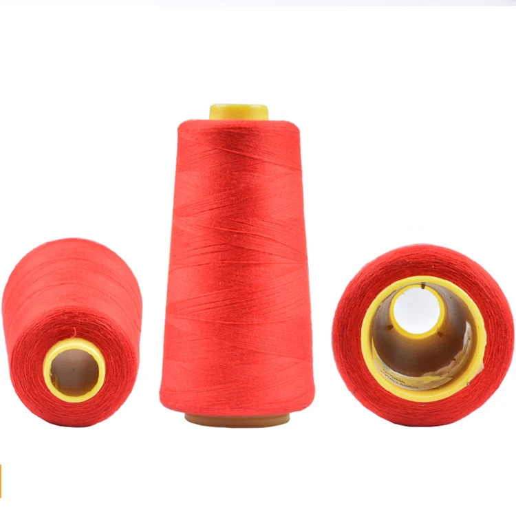 Factory Low MOQ 40/2 5000yds Dyed Spun 100% Polyester Sewing Thread  Thread for Machine Sewing Supplies