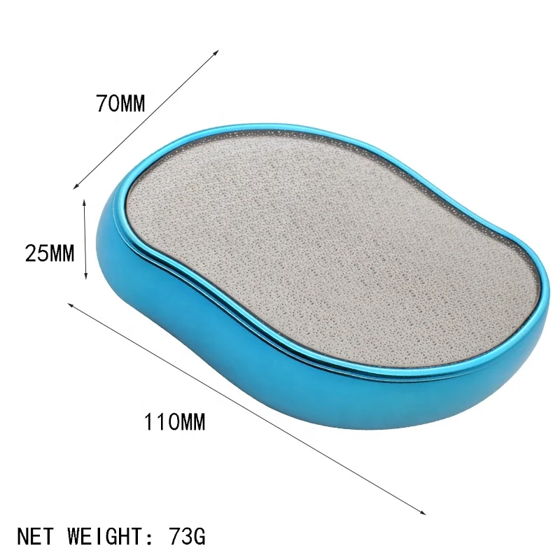 Factory hot selling mango-shaped glass nail shiner for foot