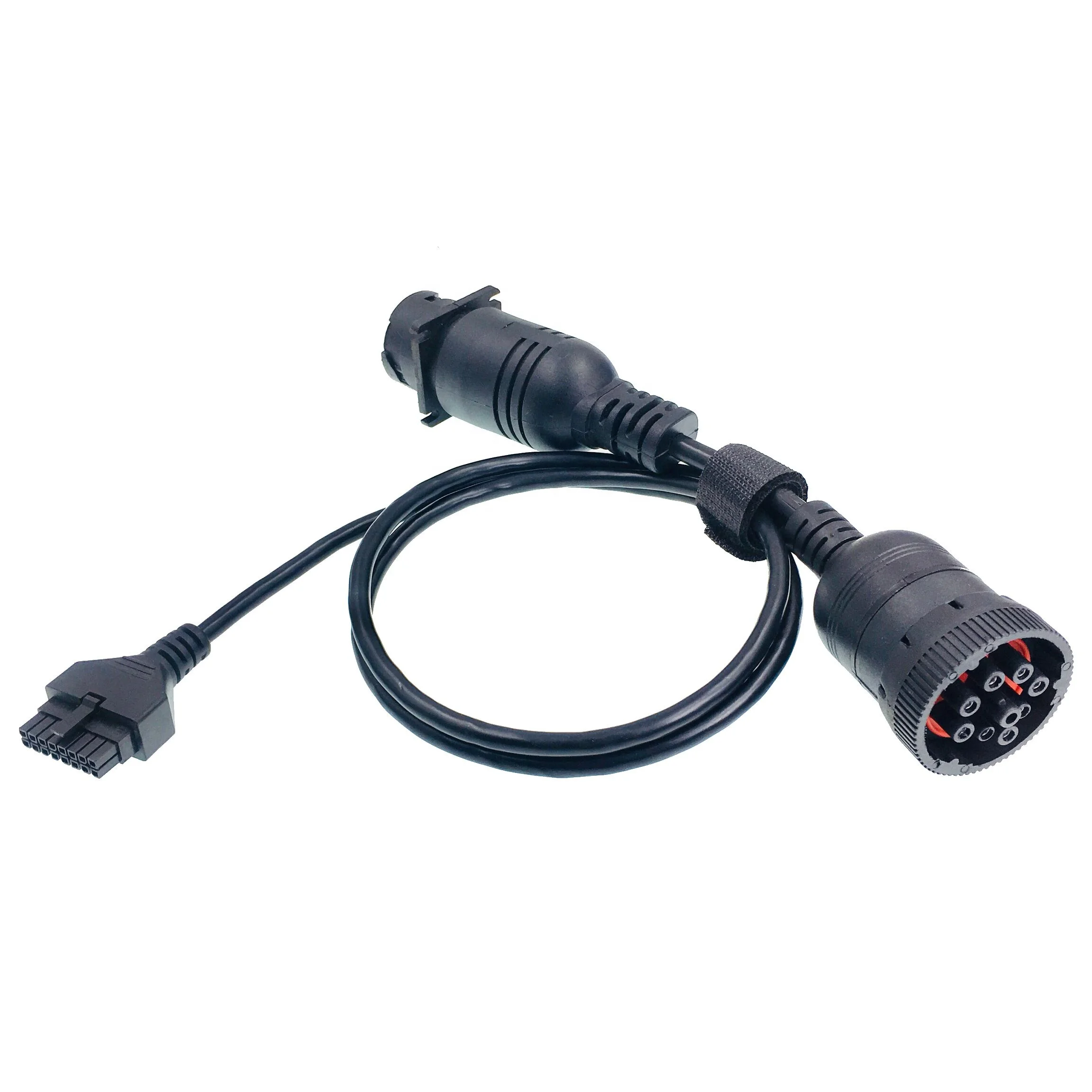 AOTAI Overmolding Black Type 1 J1939 9PIN Deutsch Male to Female with Molex 2X5 10PIN Connector Y Splitter Cable