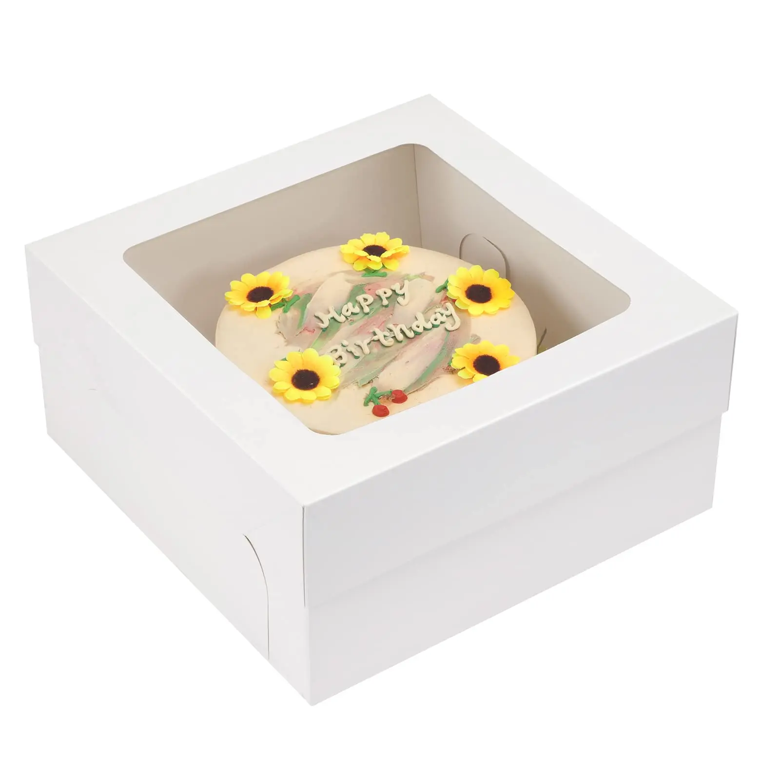 Hot Sale Packaging 12x12x6inch Custom Label Paper Cupcake Boxes Cake Box