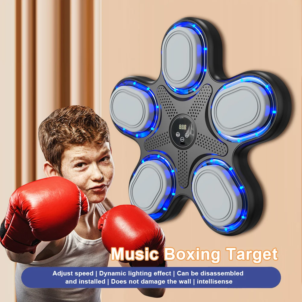 Tech Gadgets 2024 Electronic Home Fitness Music Boxing Target for Adults Sports Stress Relief  Smart Music Boxing Machine