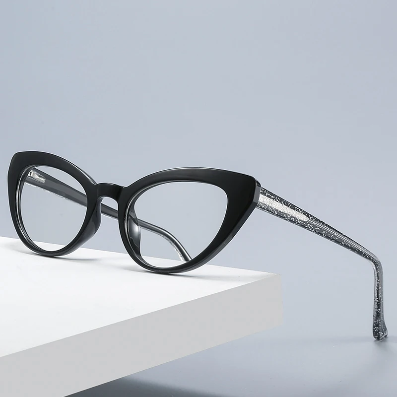 Wholesale Cat Eye TR90 Frames Anti-blue Light Blocking Glasses River Optical Frames 2012 Metal Core Eyeglasses