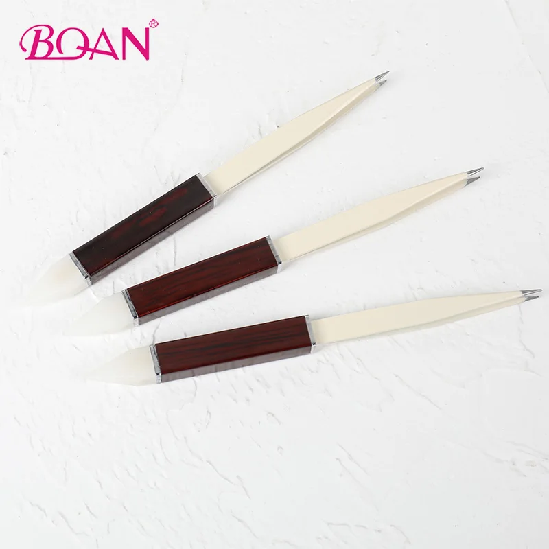 2020 BQAN  Wholesale  Double head Wooden Handle Nail Art Tools Nail Nipper Wax Vaporizer Pen