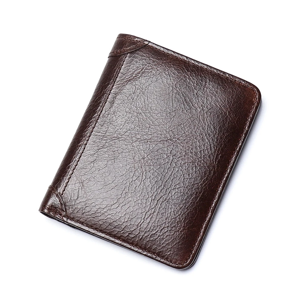 
2019 Minimalist coffee Men Wallet Purse Genuine Leather Wallet For Men 