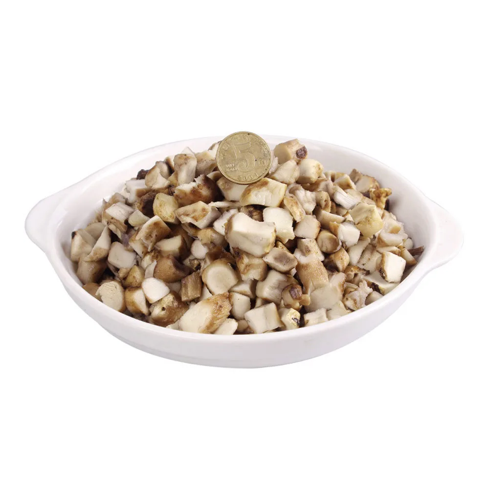 Gutailang Factory Direct Selling Dried Edible Fungi Shiitake Mushroom Stem Dice 5*5  Dried shiitake Cube Granules Kibbles Chips