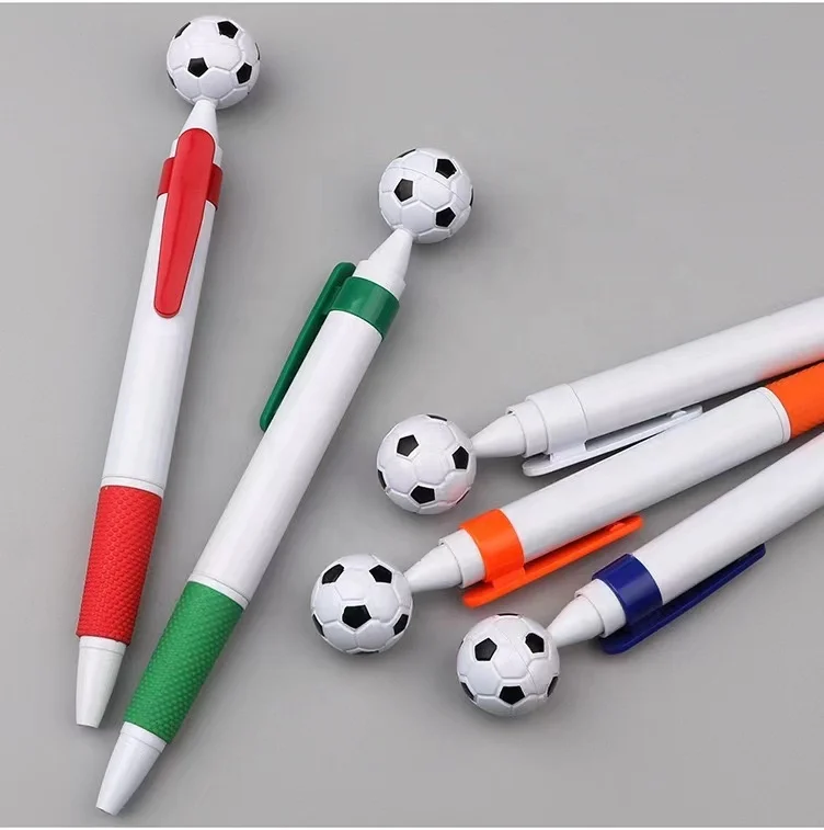 Cheap Customized Logo Print Promotional football pen Soccer Ball Pen for souvenirs pen with custom logo