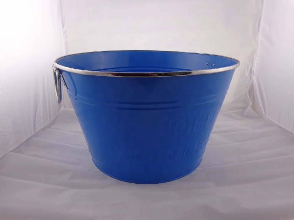 Hot Selling Large Oval Metal Beer Bucket Beverage Bucket Cooling Tub Party Tub Cooler with Stand