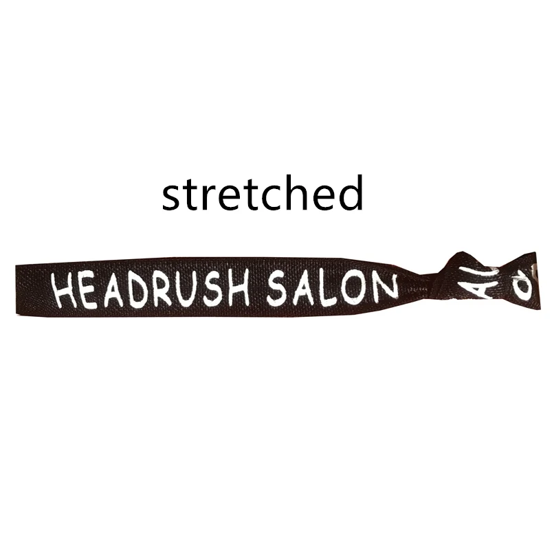 Custom Design Elastic Hair Band Printed Ponytail Holder Girls Bracelet