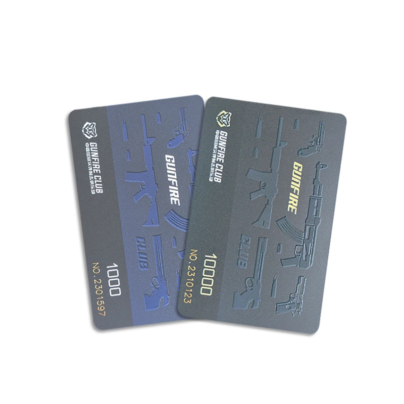 High Quality UV Printing PVC Barcode Magnetic Stripe Game Points Membership Gift Card