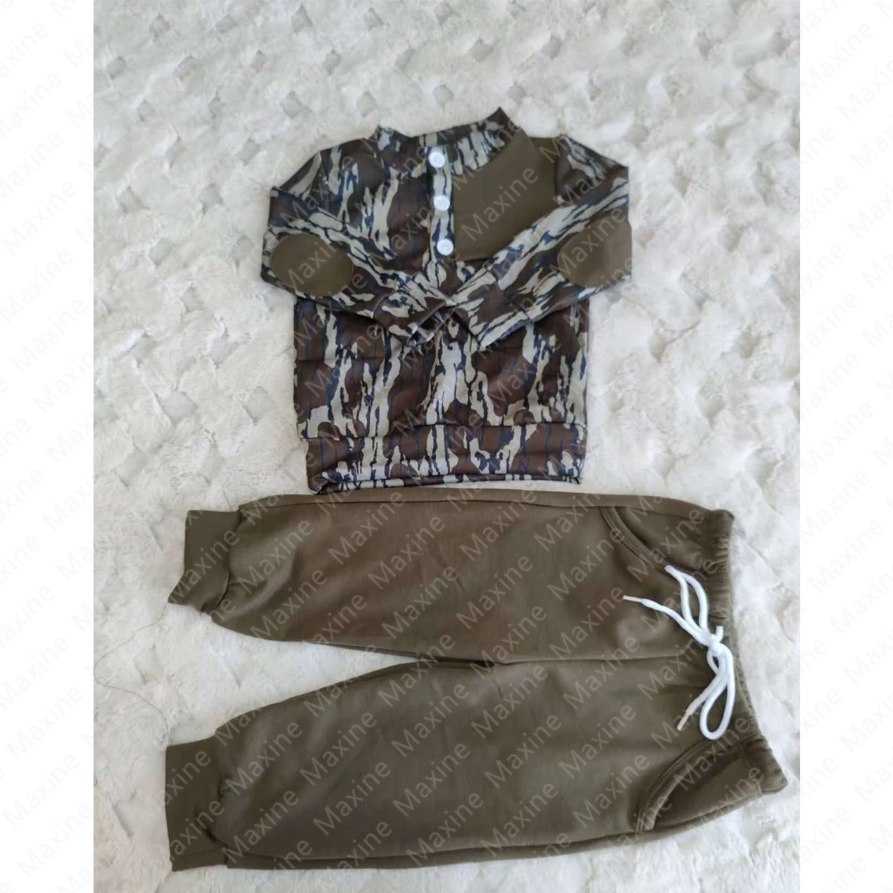 Latest Style Hunting Boy Jogger Set Custom Camo Boy Clothing Sets Long Sleeve Kids Clothing Boy