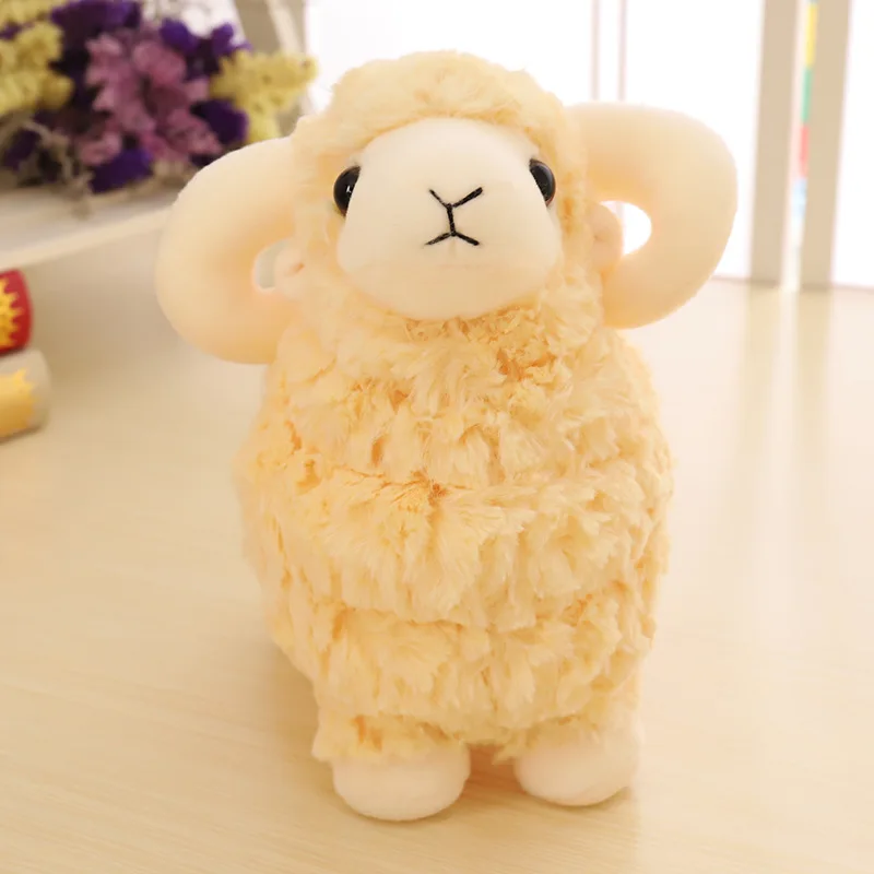 Wholesale New Zodiac Sheep Mascot Doodle Wool Toy Simulation Animal Plush Doll