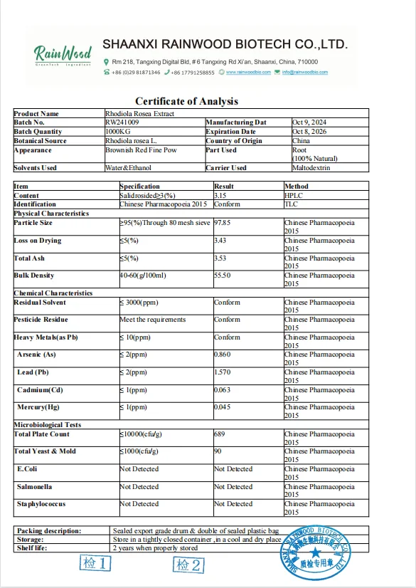 Hot Sale High Quality Natural  Rhodiola Rosea Extract capsule  Rosavins 3% Salidroside 1%
