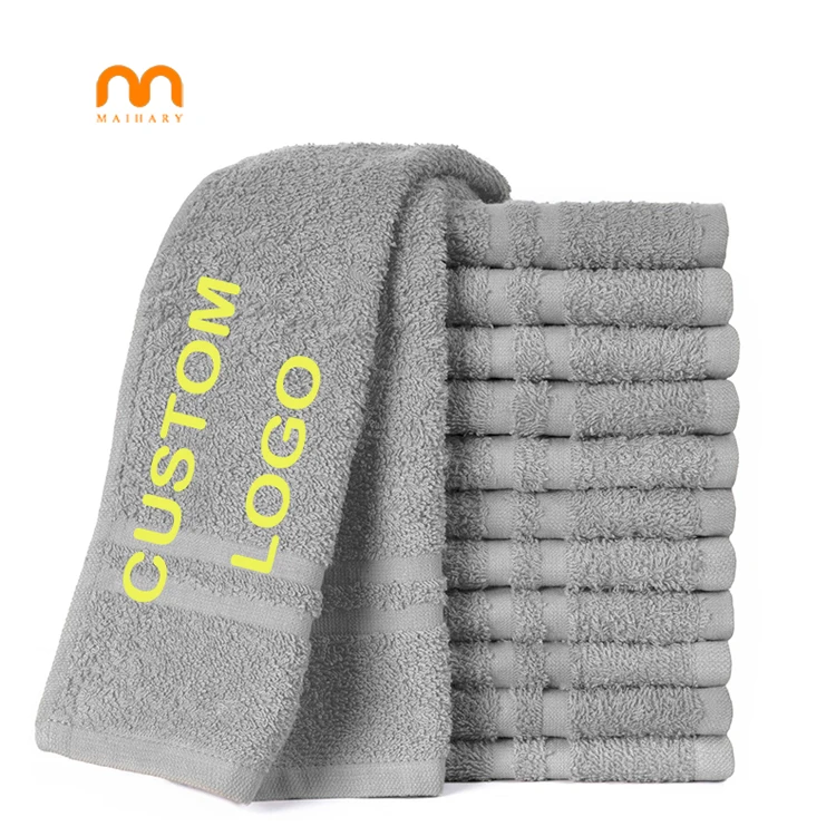 wholesale embroidery logo cotton microfiber beauty salon spa hotel drying hair towel