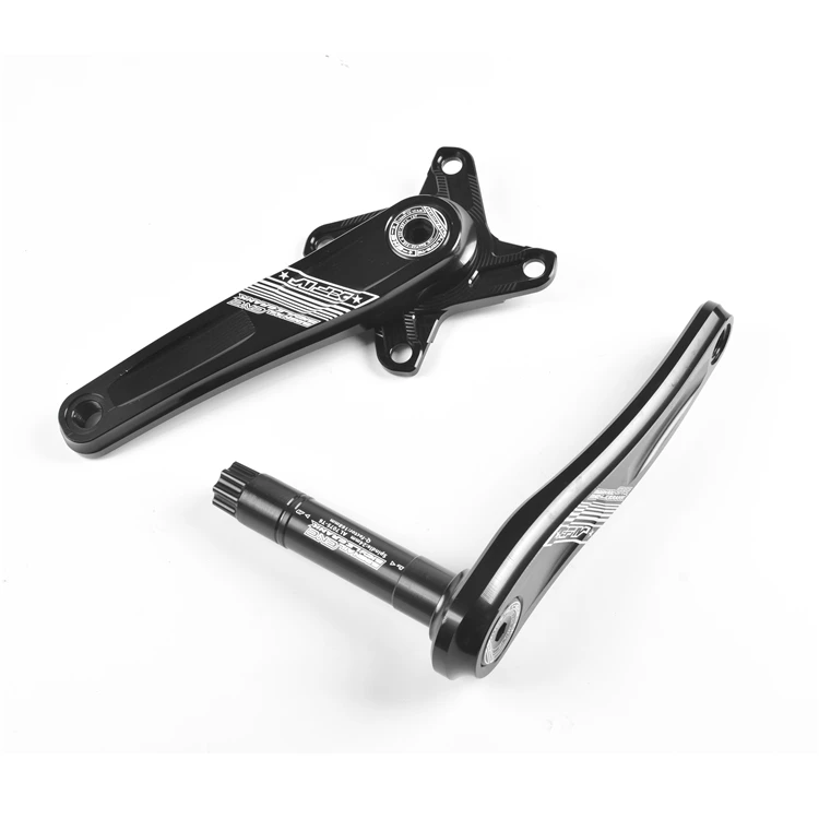 Snail bicycle crankset Dual disc integrated faster, black and silver color matching brighter bicycle crank chainwheel