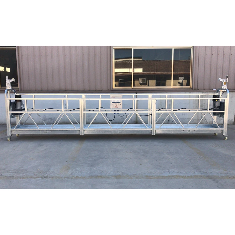 Hot-dip galvanizing building construction swing high rise window working rope hoisting suspended platform cradle gondola
