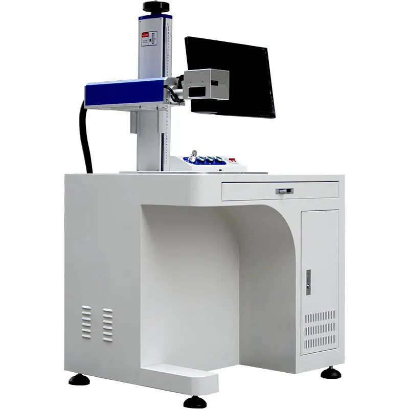 Pcb Fully Automatic Online Mopa 30W 50W 60W Fiber Laser Cutting Marking 2.5D Engraving 100W Machine Engrave Color For Metal