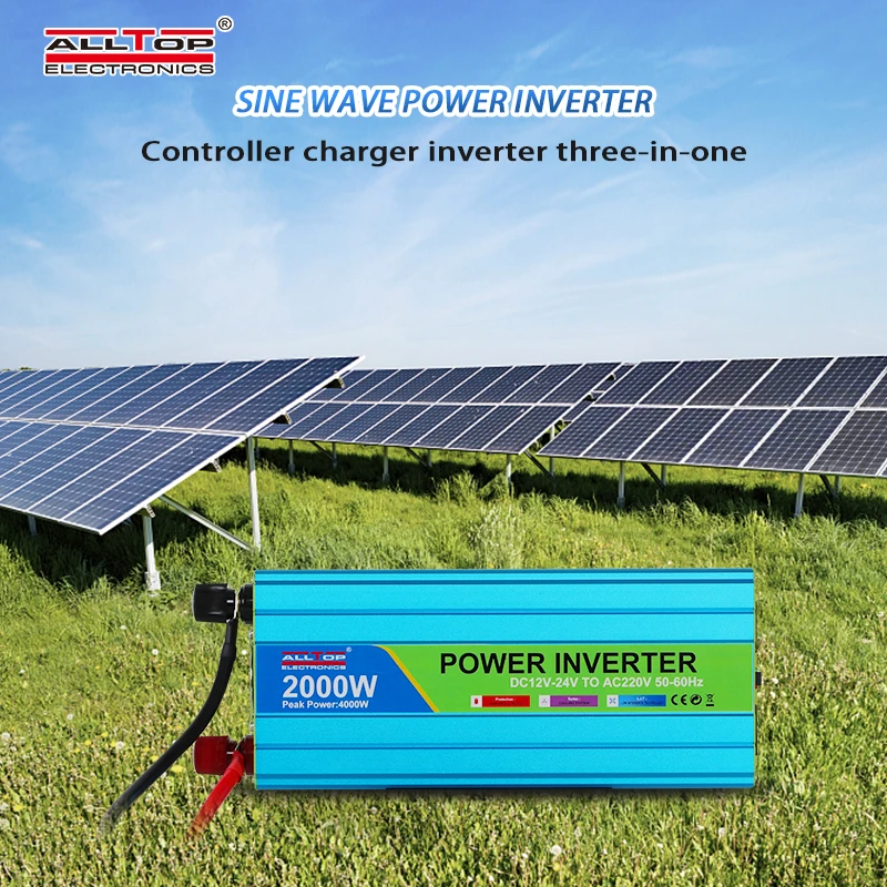 ALLTOP Low Frequency 300 600 750 1000 1500 2000 3000 Watt DC12/24V To AC220V Corrected Wave Power Inverter