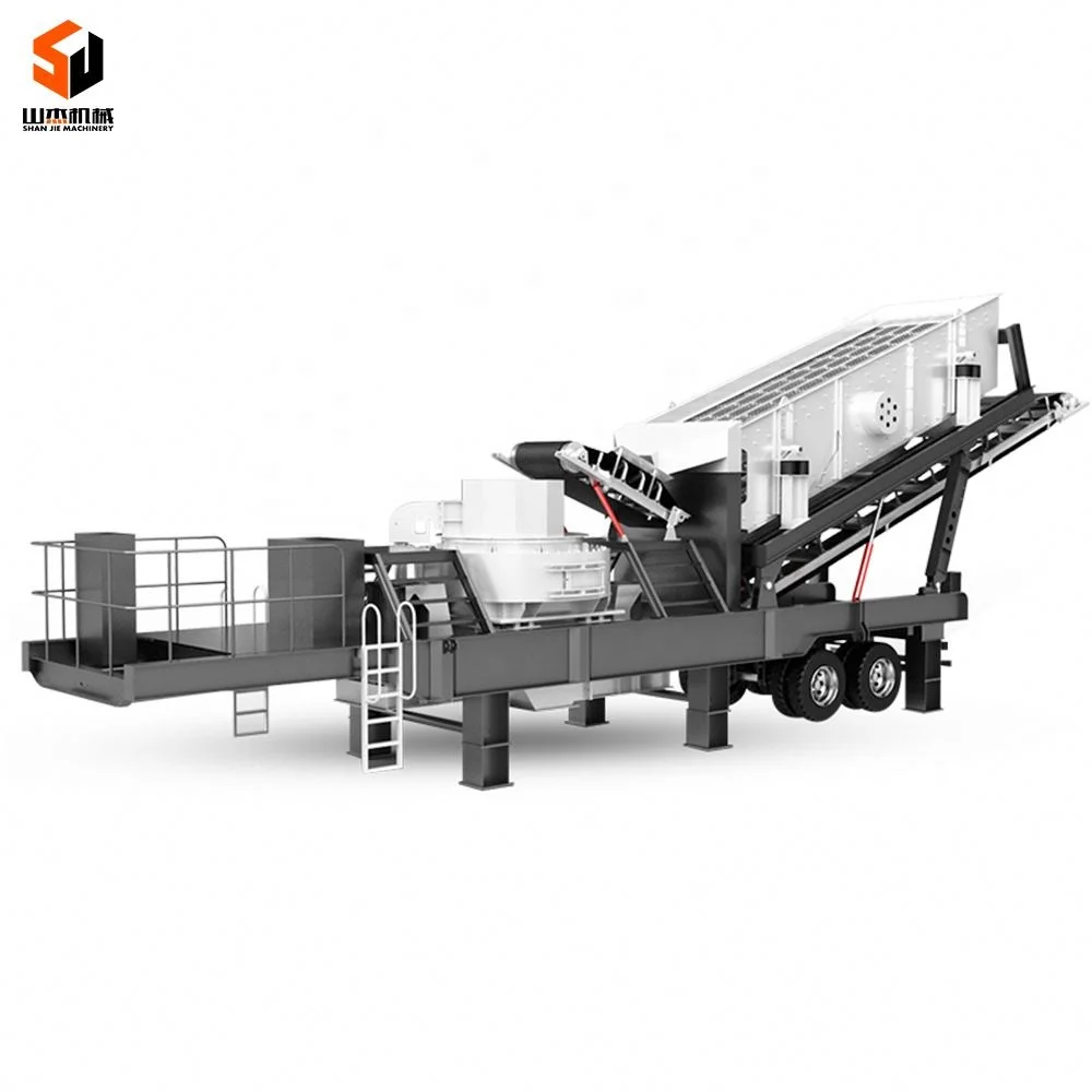 Complete set of Quarry Stone Crushing Machines diesel mobile stone crusher jaw crusher price