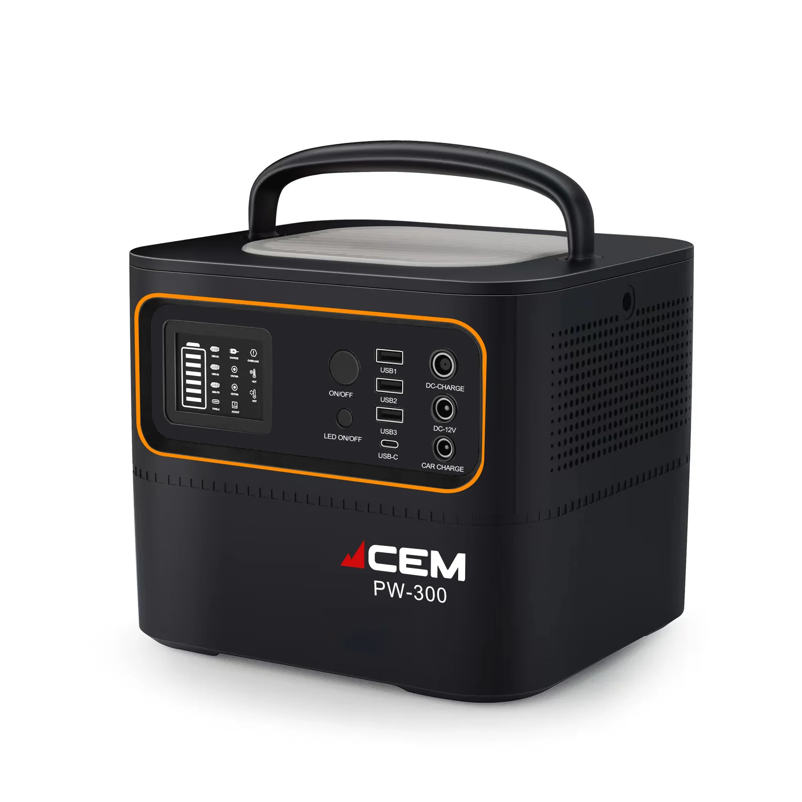 CEM New Design 300W Lifepo4 Battery Energy Storage Battery Outdoor Energy Storage Portable Power Station