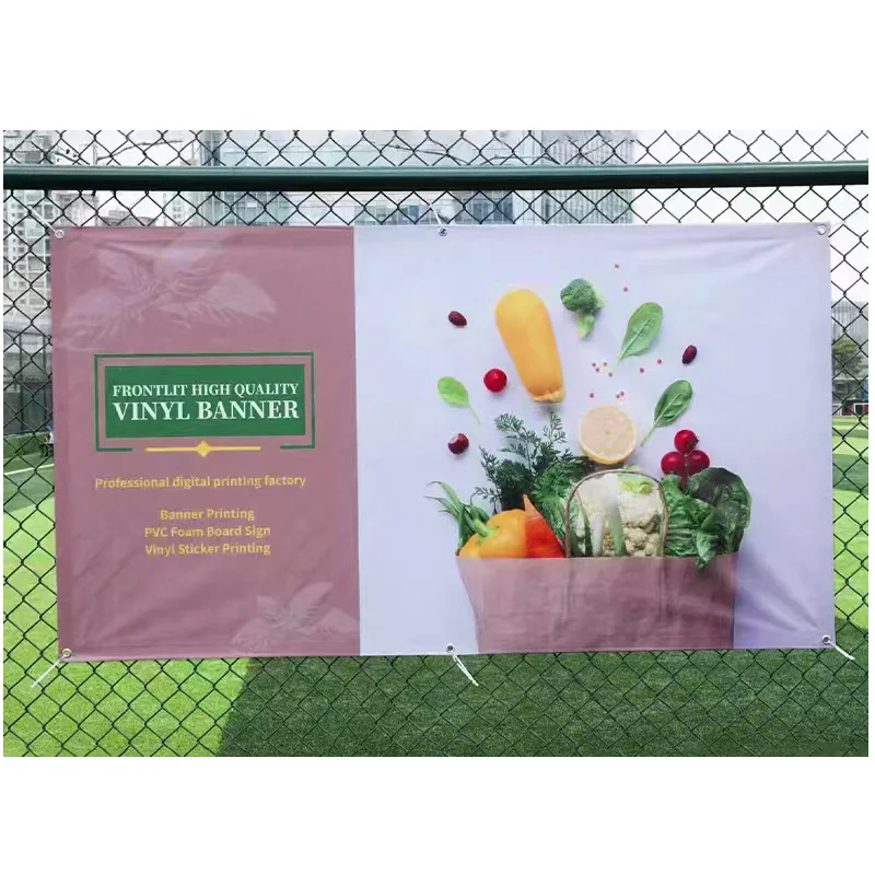 Good Quality 13Oz 14Oz Heavy Duty Vinyl Flex Banner Signs Custom Pvc Vinyl Advertising Banner Outdoor