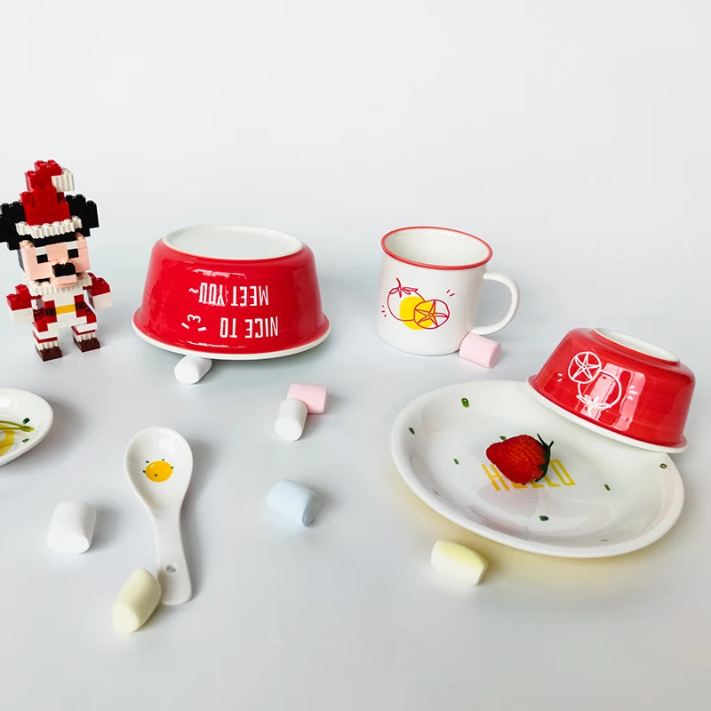 2022 New Arrival porcelain dinner sets vajilla china dinner set restaurant dinnerware children tableware