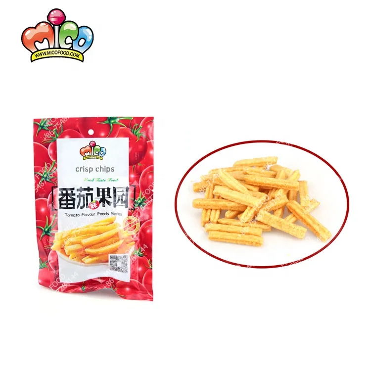 HALAL Mini crunchy puffed leisure potato chips in bag