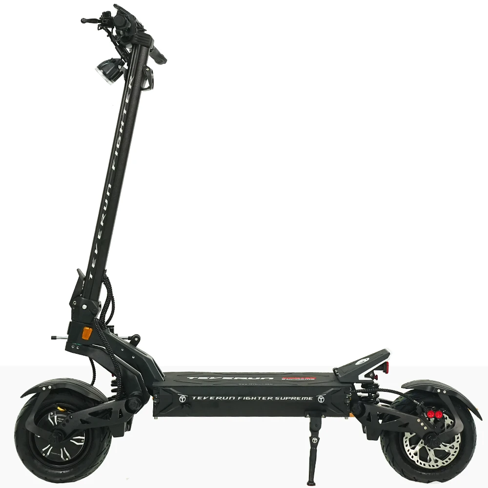 2024 Teverun Fighter Supreme Ultra 72V 60Ah SK Battery Dual Motor 8000W Top Speed 105km/h 11inch Tubeless Tire Teverun Scooter