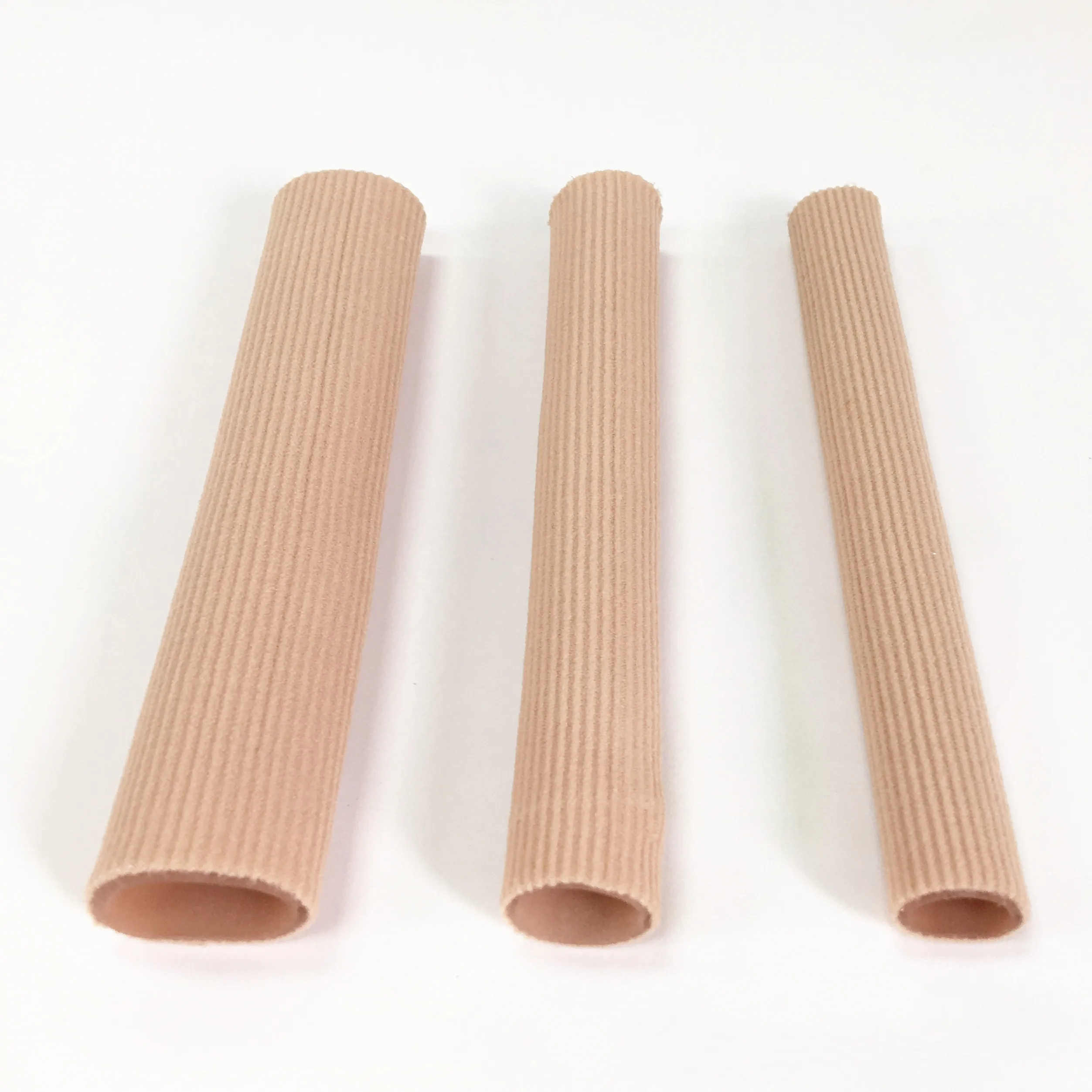Open End Toe Tubes Fabric Gel Lined Sleeve Protectors for Corns, Blisters, Hammertoes