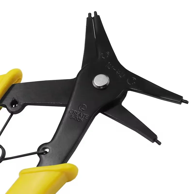 Circlip Pliers 2 in 1 Internal and External Dual Purpose Pliers External Spring Pliers Large Retaining Ring Removal Tool 1pc