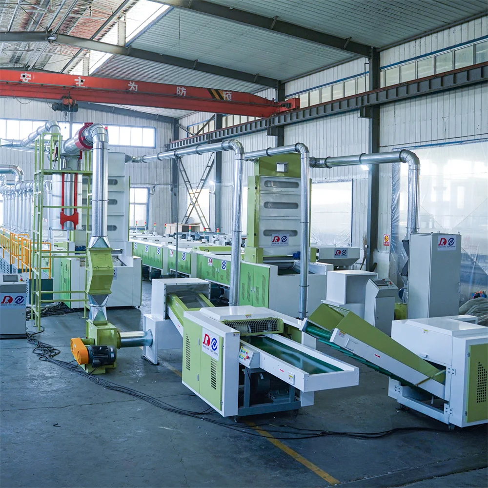 Old clothes non-woven textile waste recycling machine