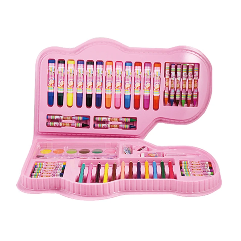70pcs Pack Kids Art Coloring Set Crayons Oil Pastels Color Pencils For Drawing art Drawing Stationery Set