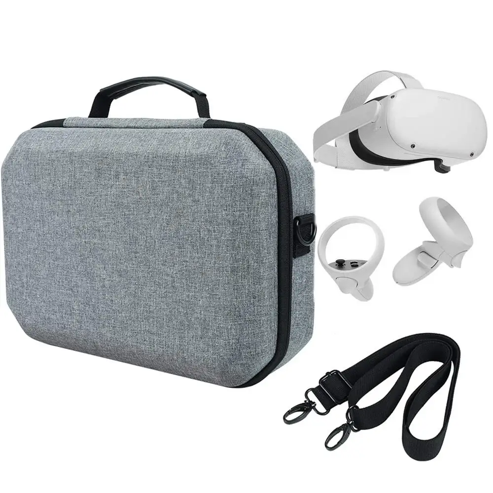 
customized waterproof shockproof dustproof durable carrying vr glasses sotrage bag oculus quest 2 eva hard case 