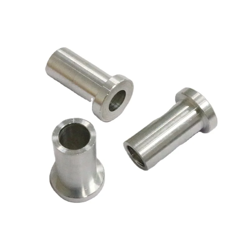 Precision CNC Turning Metal Parts Non-standard Flat Head Rivet Aluminum Lathing Hollow Sleeve Bushing