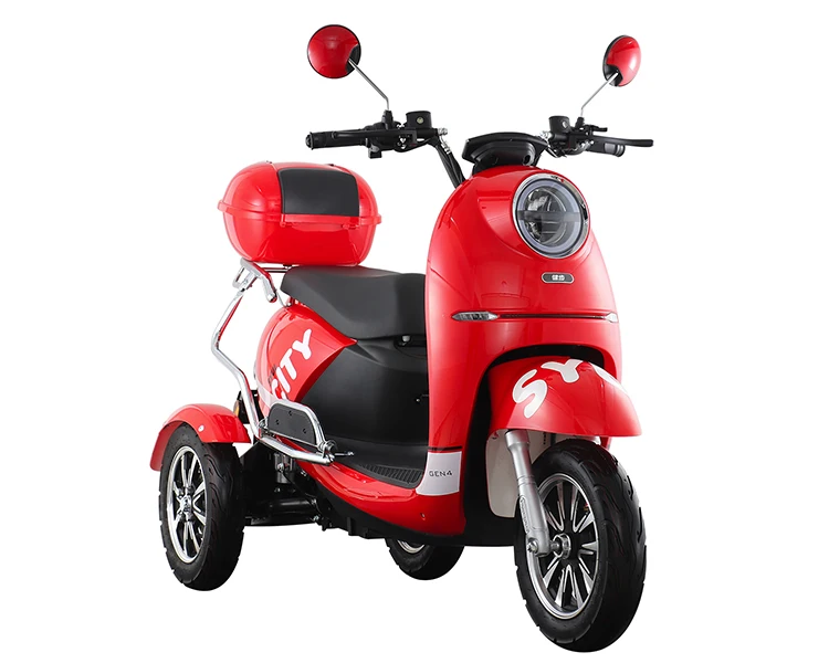 electric mobility scooter electric motorcycle motor 500w dual motor electric scooter tricycle 3 wheel e chopper