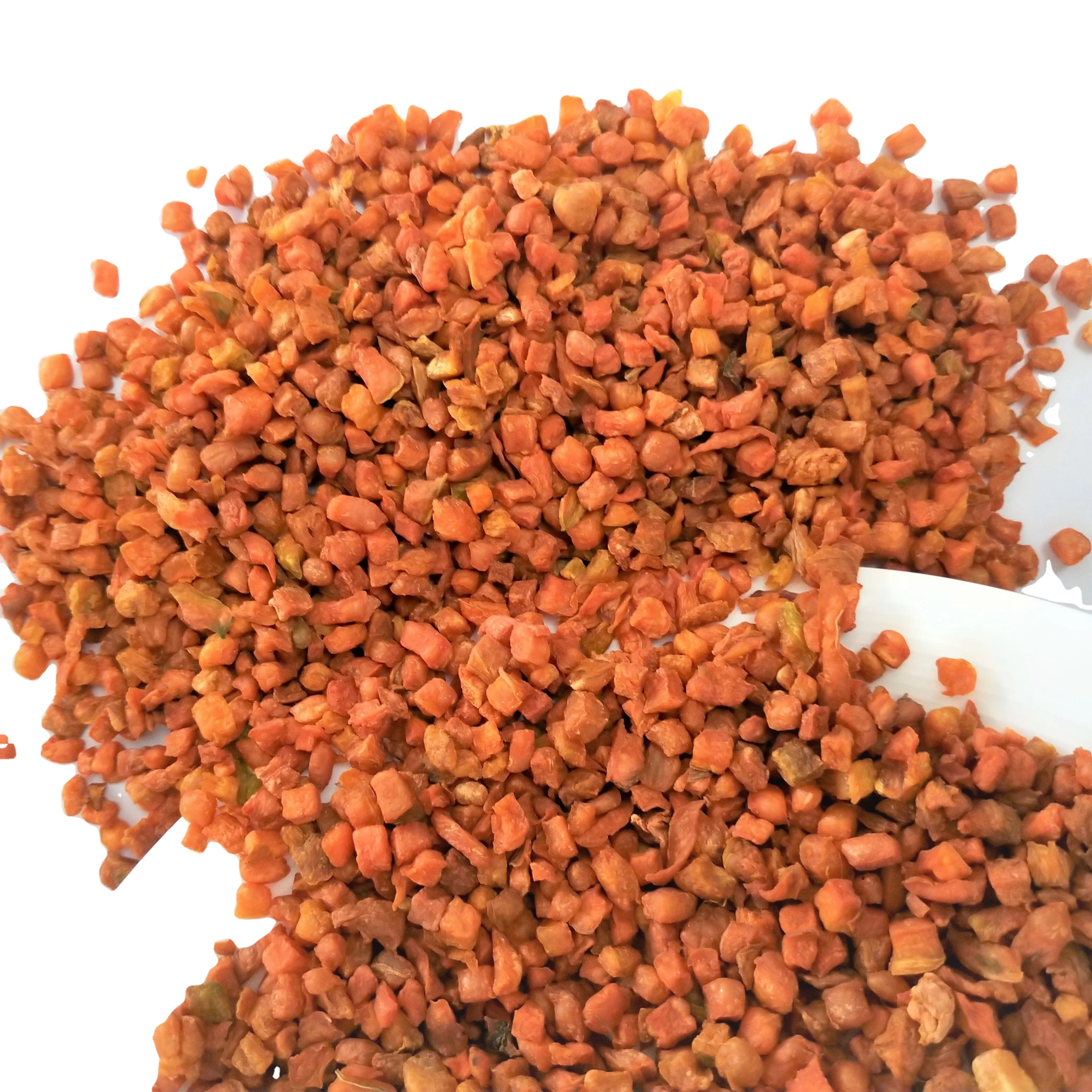Puffed Carrot Cubes Dried Carrot Granules Instant Food Carrot for Snack