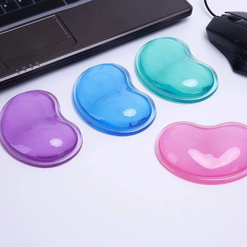 HOT Selling Soft Heart-Shaped Silicone Ergonomic Wrist Rest Mouse Pad