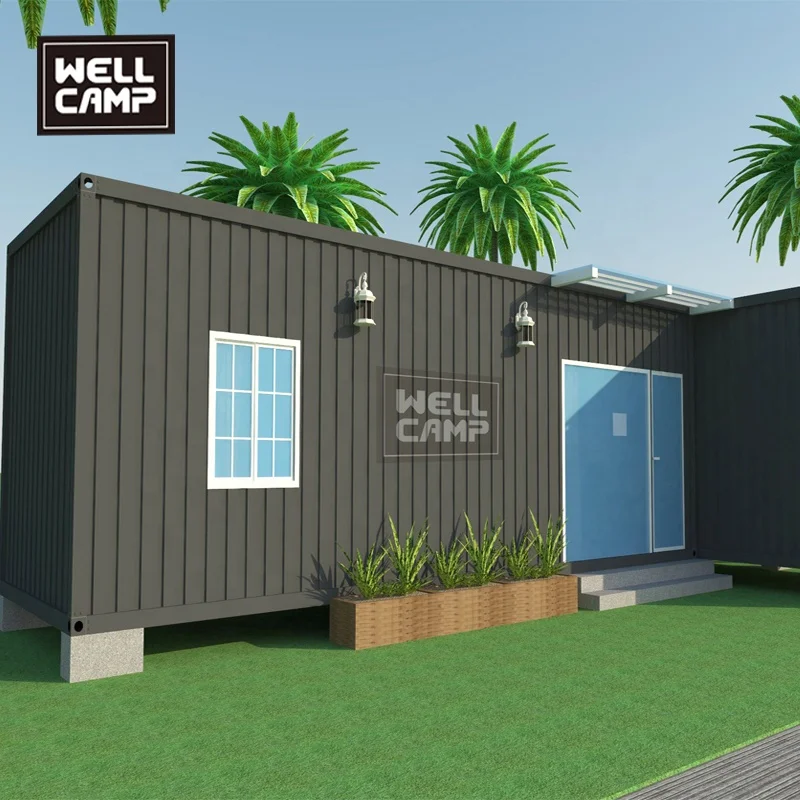 Prefab Container Villa L Type Container Apartment Shipping Container House Galvanized Steel Frame Modern Sandwich Panel Wellcamp