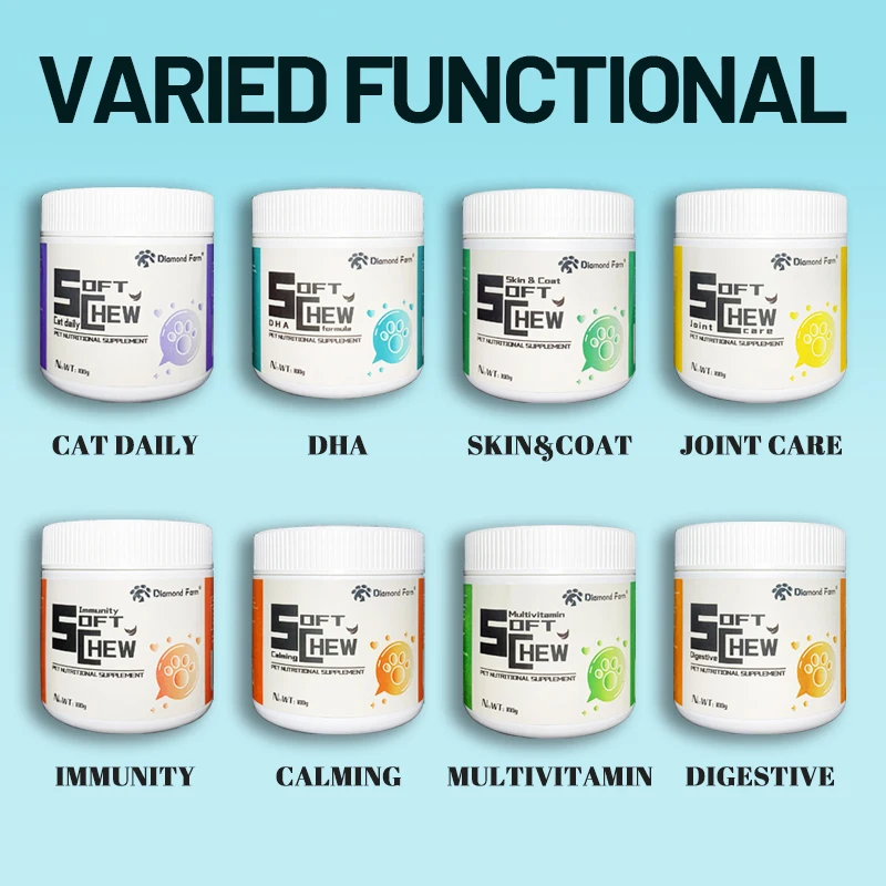 OEM/ODM Rewarding Treat Pet Functional Soft Chews Dog Supplement