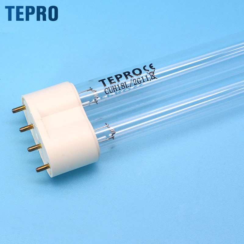 CUH18L/2G11 H Shape 7w 9w 11w 13w 18w 24w Quartz Glass Uvc Ultraviolet Lights Durable Uv Germicidal Lamp For Air Purification