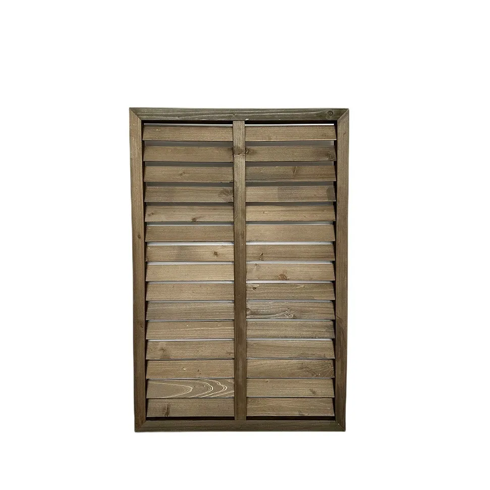 Good quality cheap wood vertical louvers decorative wooden fence panels louvered slat